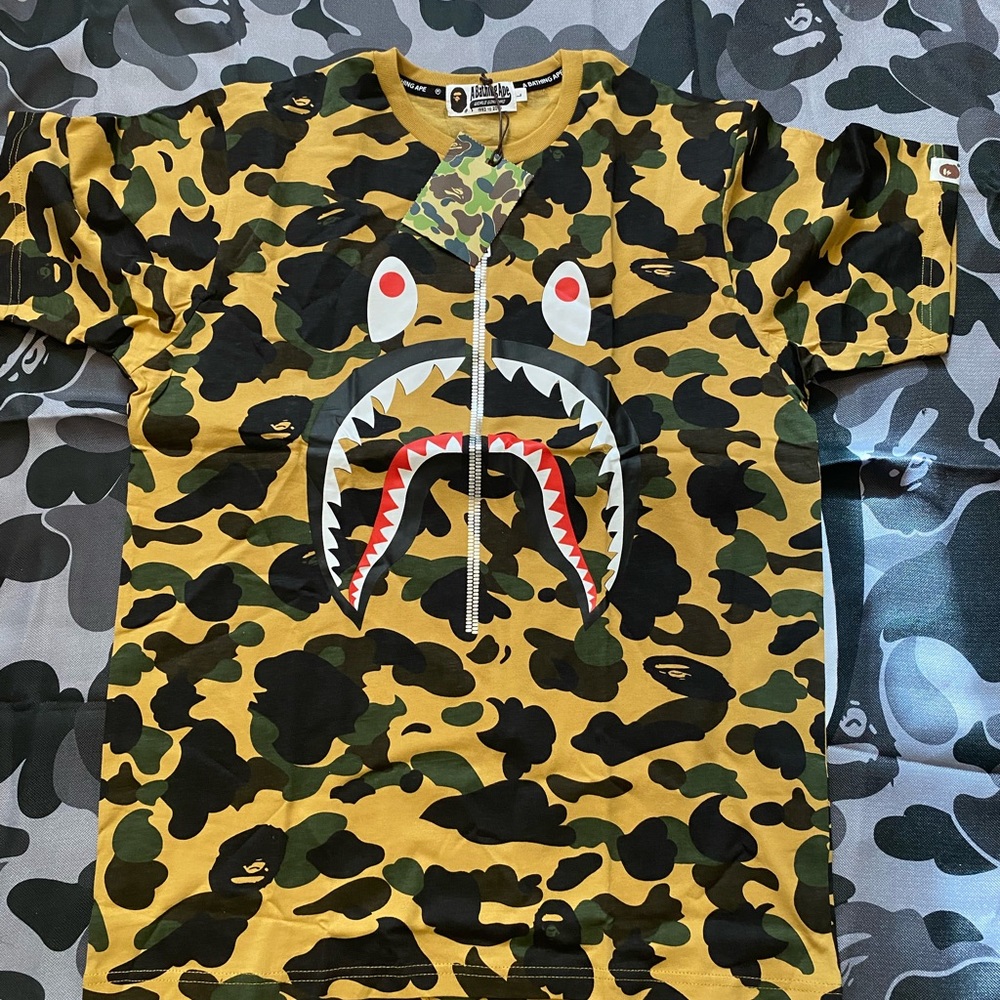 Bape Yellow Camo T-Shirt